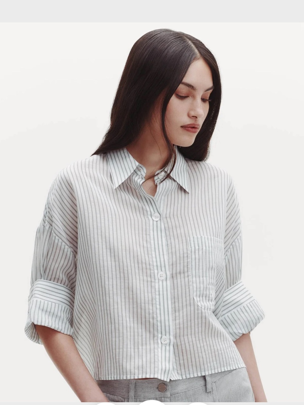 TWP Next Ex HARBOR GREY MULTI Button-Up Shirt XS/S